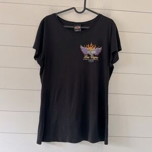 Harley Davidson Size L ( but fits M) Las Vegas Sparkle Logo 2010